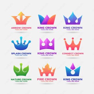 وکتور ست لوگو تاج MV003810