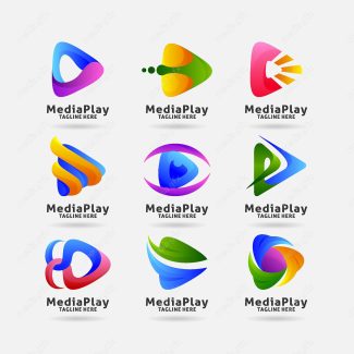 وکتور ست لگو پخش رسانه ای MV003807