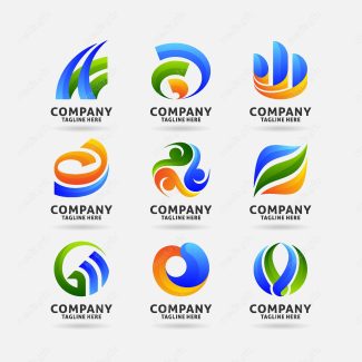 وکتور لوگو روبان و خطوط رنگی MV003821