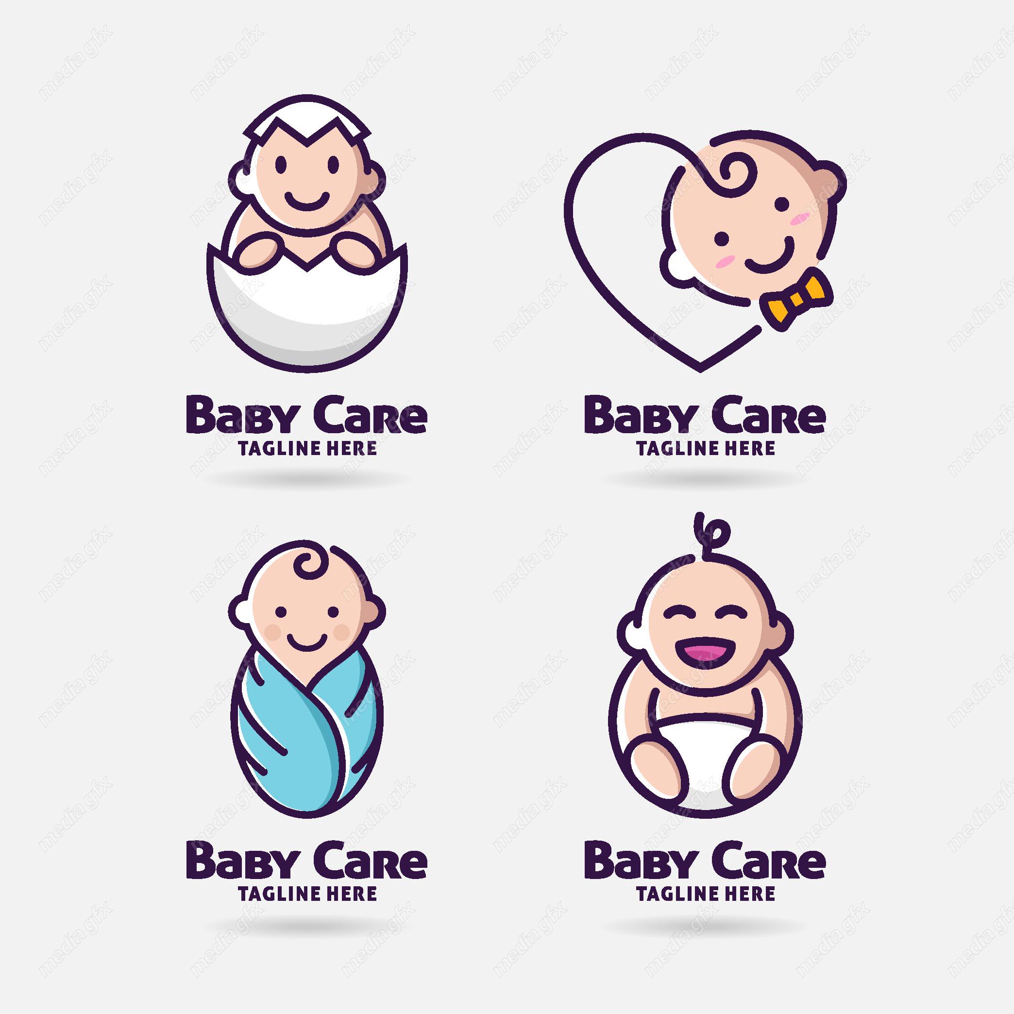 وکتور لوگوی مراقبت از کودک MV003833