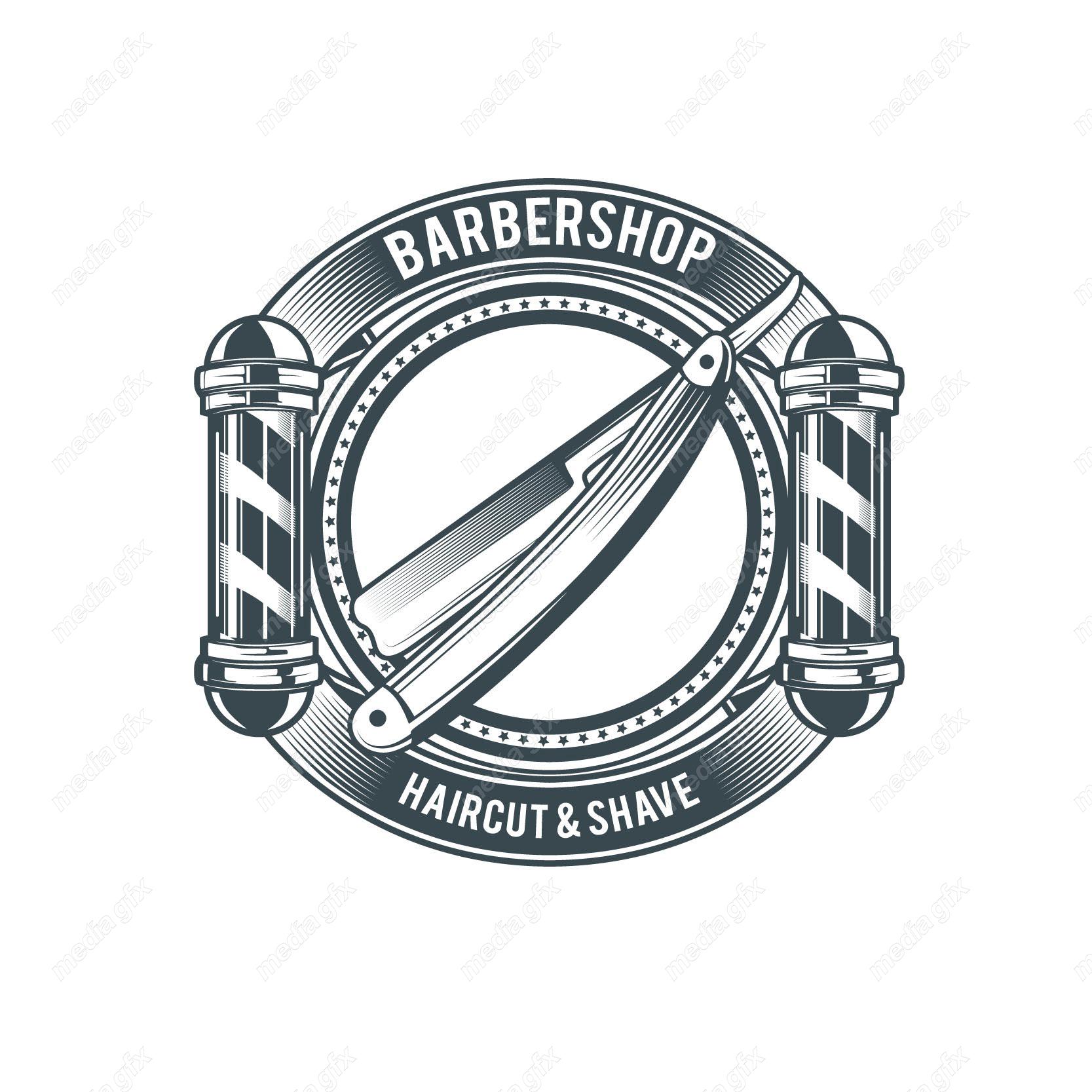 دانلود رایگان وکتور لوگو آرایشگاه و لوازم آرایشگری مردانه MV003903