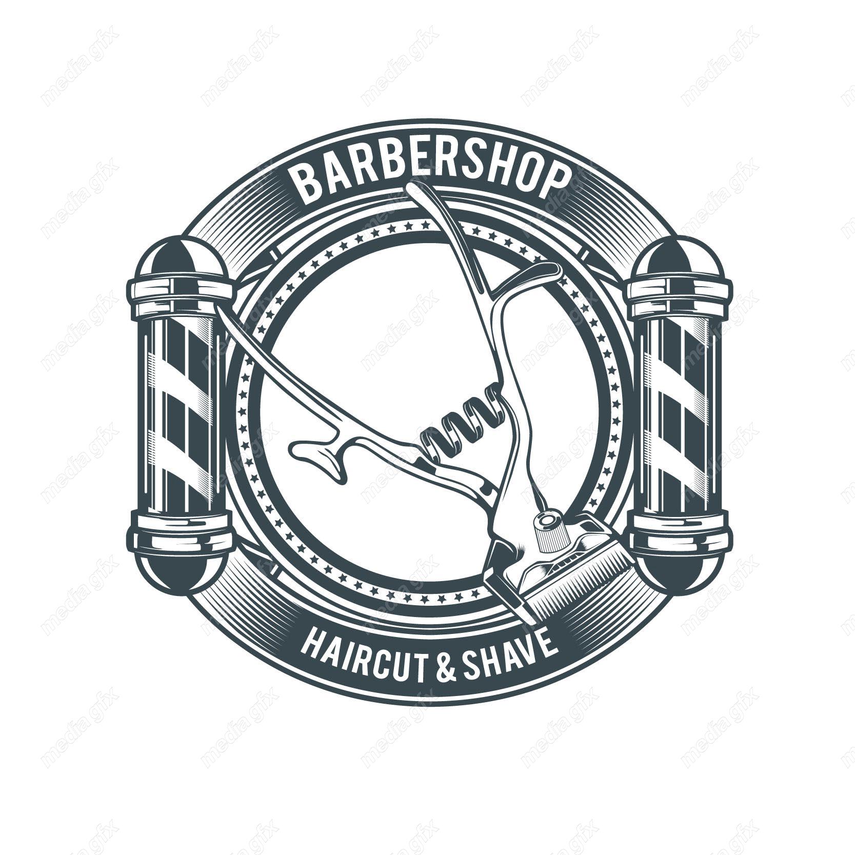 دانلود رایگان وکتور لوگو آرایشگاه و لوازم آرایشگری مردانه MV003904