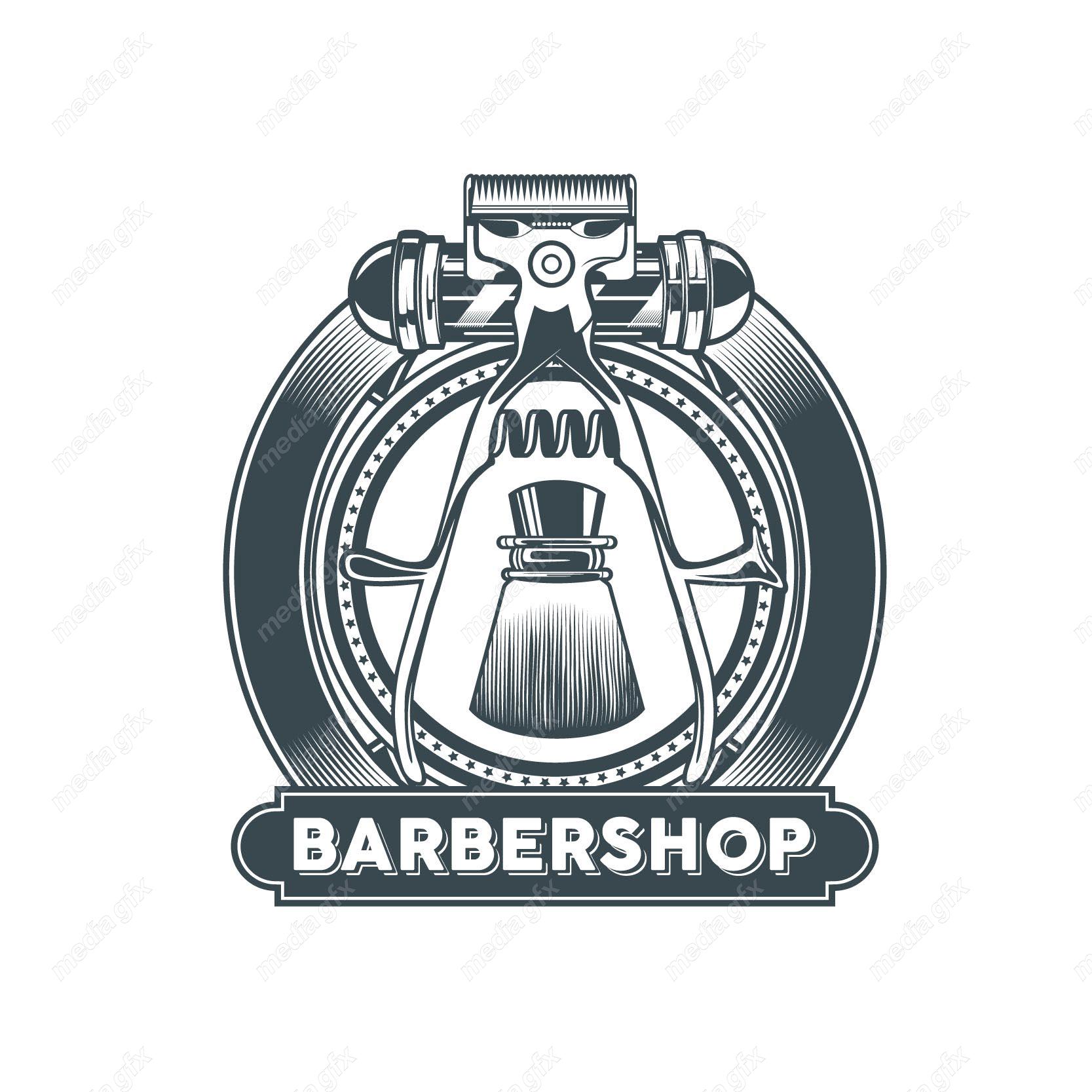 دانلود رایگان وکتور لوگو آرایشگاه و لوازم آرایشگری مردانه MV003907