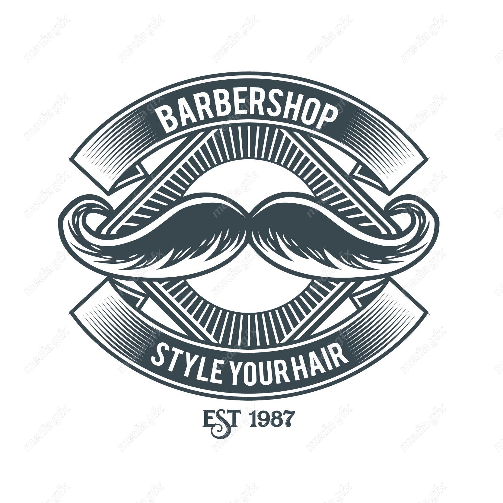 دانلود رایگان وکتور لوگو آرایشگاه و لوازم آرایشگری مردانه MV003909