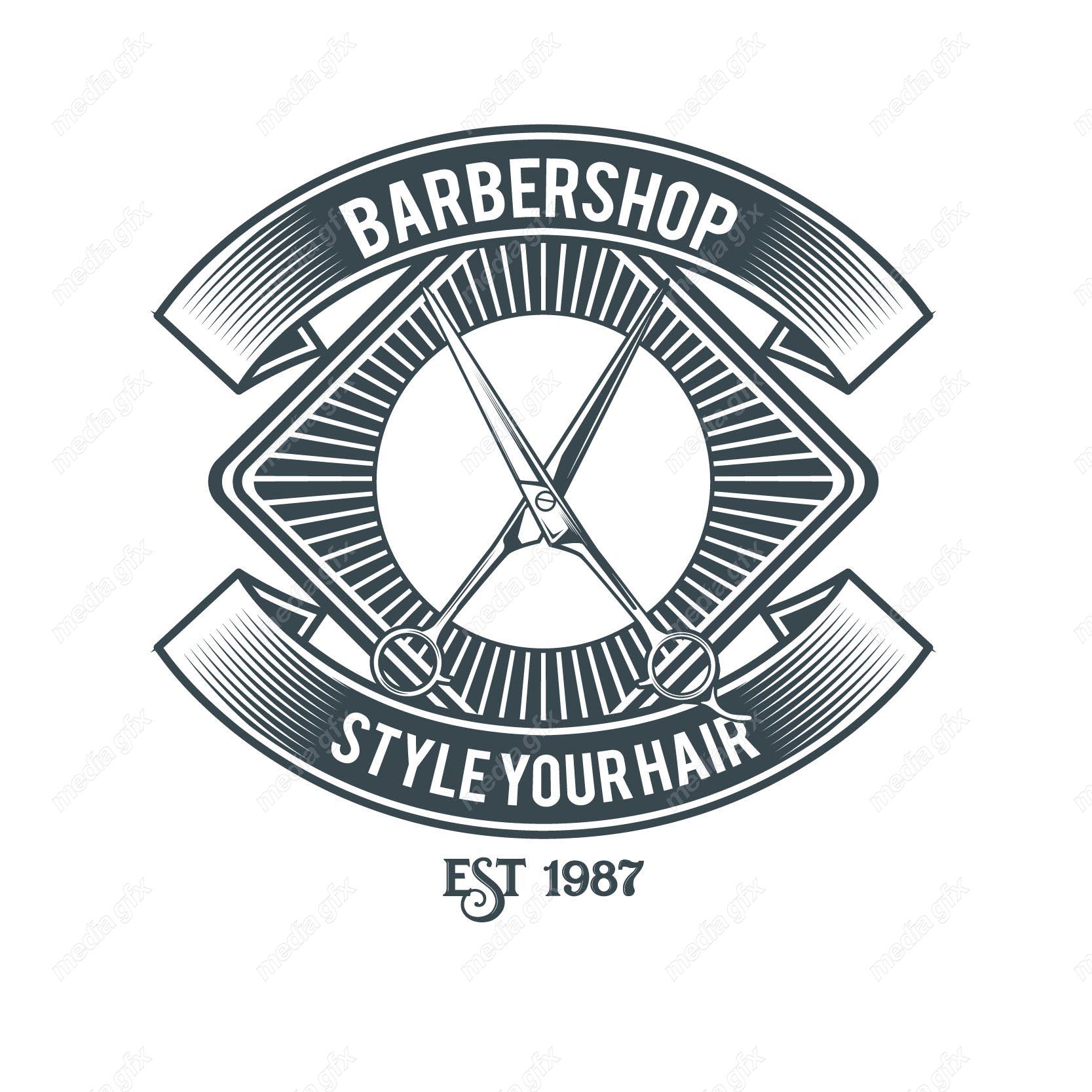 دانلود رایگان وکتور لوگو آرایشگاه و لوازم آرایشگری مردانه MV003914