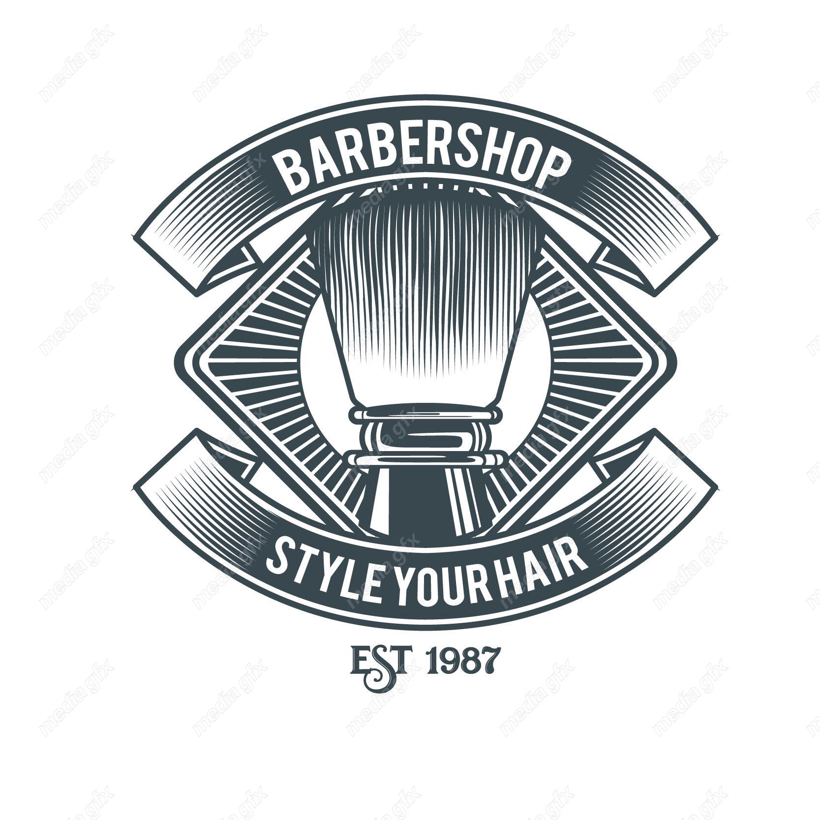 دانلود رایگان وکتور لوگو آرایشگاه و لوازم آرایشگری مردانه MV003919