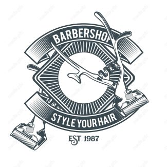 دانلود رایگان وکتور لوگو آرایشگاه و لوازم آرایشگری مردانه MV003923