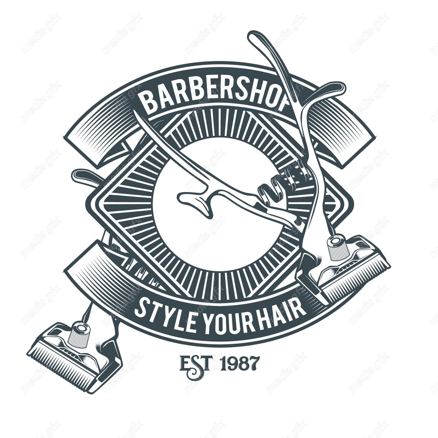 دانلود رایگان وکتور لوگو آرایشگاه و لوازم آرایشگری مردانه MV003923