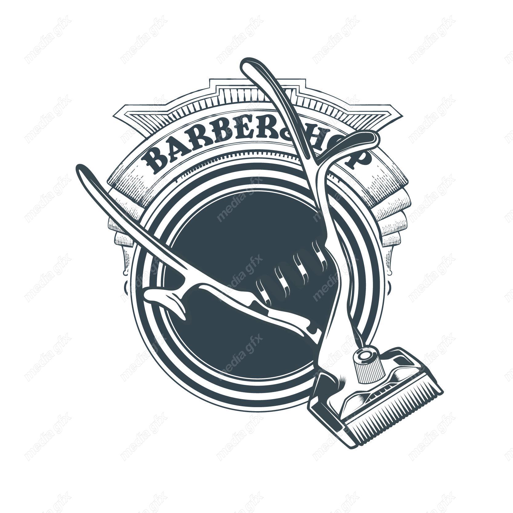 دانلود رایگان وکتور لوگو آرایشگاه و لوازم آرایشگری مردانه MV003933