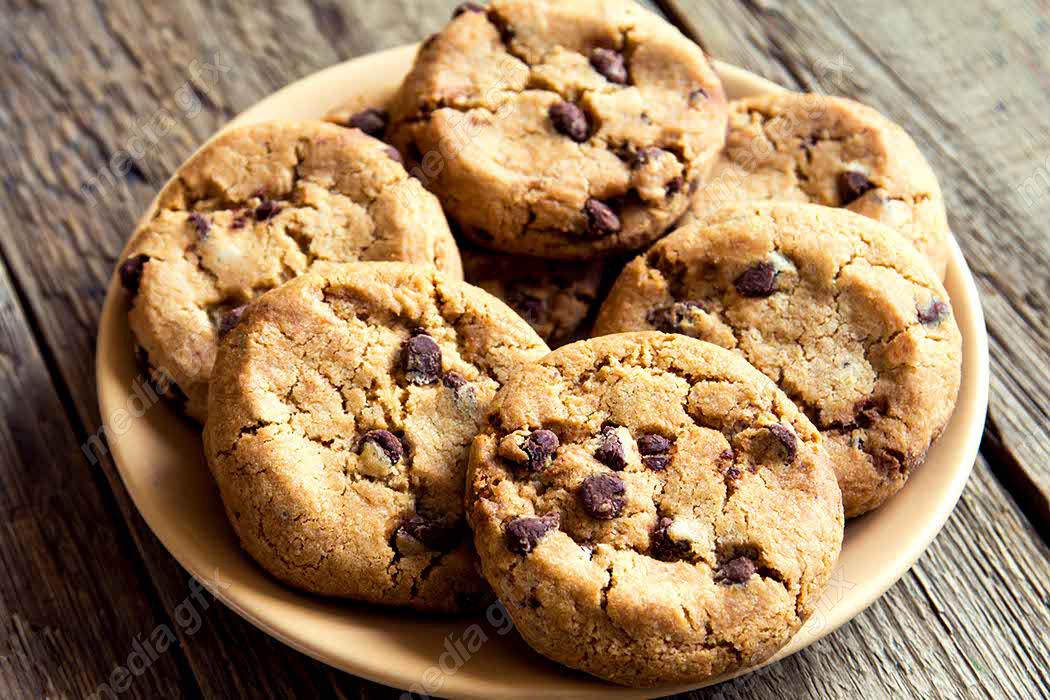 دانلود رایگان عکس با کیفیت کوکی یا کلوچه مغزدار شکلاتی MJ003996