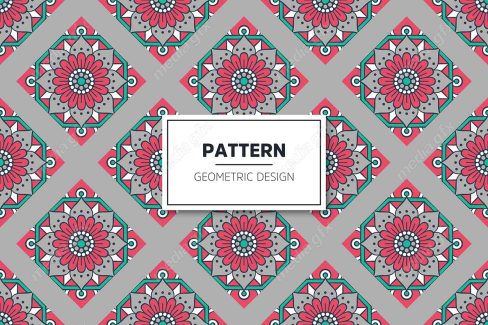 وکتور طرح پترن هندسی رنگی MV004027