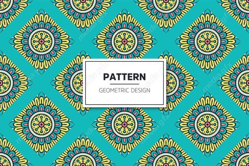 وکتور طرح پترن هندسی رنگی MV004030