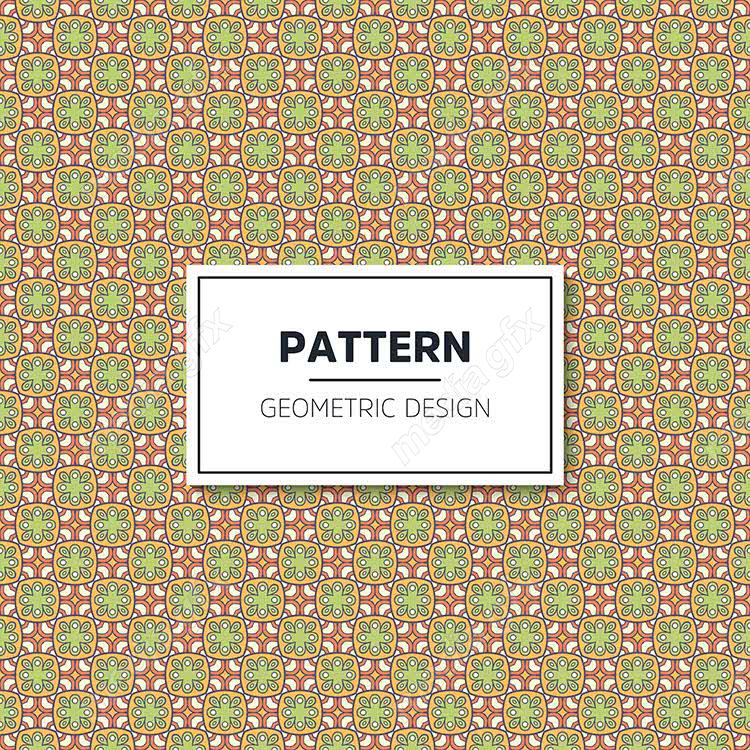 وکتور طرح پترن هندسی رنگی MV004033