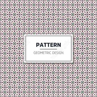 وکتور طرح پترن هندسی رنگی MV004037