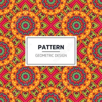 وکتور طرح پترن هندسی رنگی MV004041