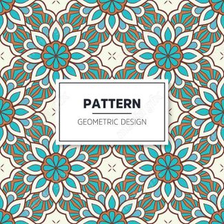 وکتور طرح پترن هندسی رنگی MV004042