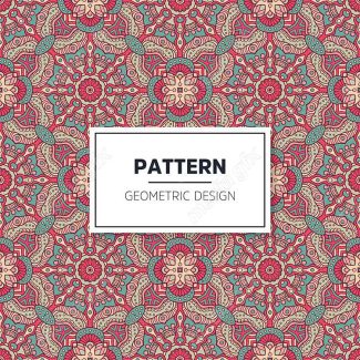 وکتور طرح پترن هندسی رنگی MV004043