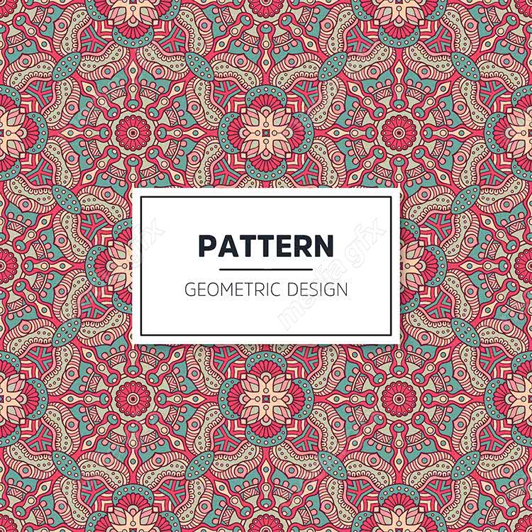 وکتور طرح پترن هندسی رنگی MV004043