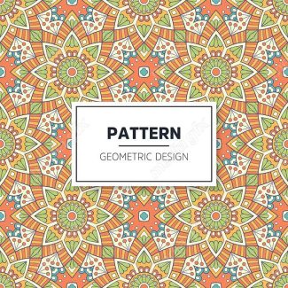 وکتور طرح پترن هندسی رنگی MV004044