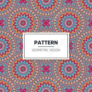 وکتور طرح پترن هندسی رنگی MV004046