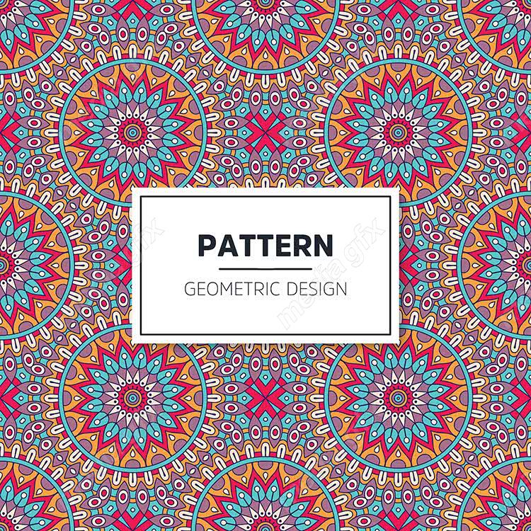 وکتور طرح پترن هندسی رنگی MV004046