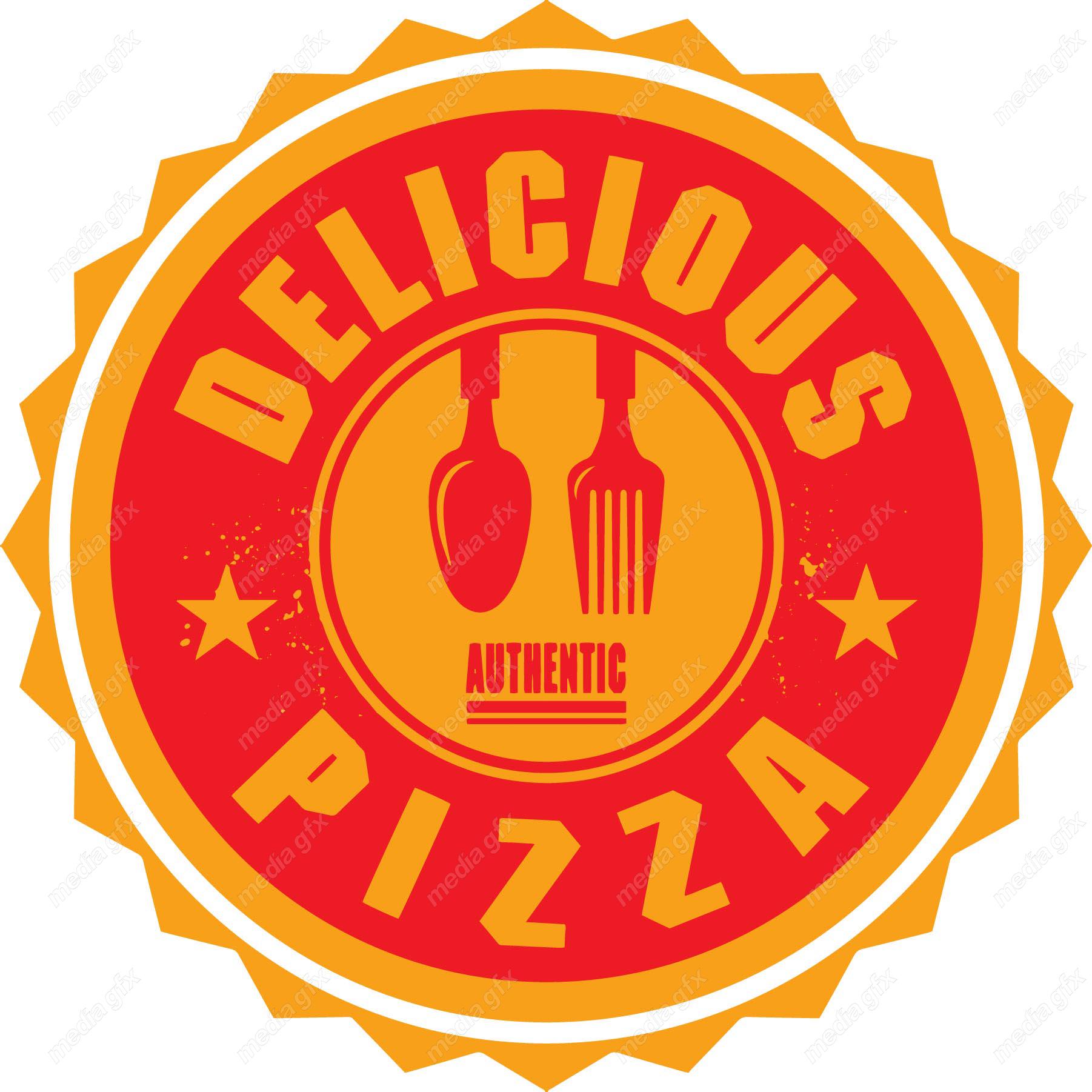 دانلود رایگان وکتور طرح لوگوی پیتزا و فست فود MV004068