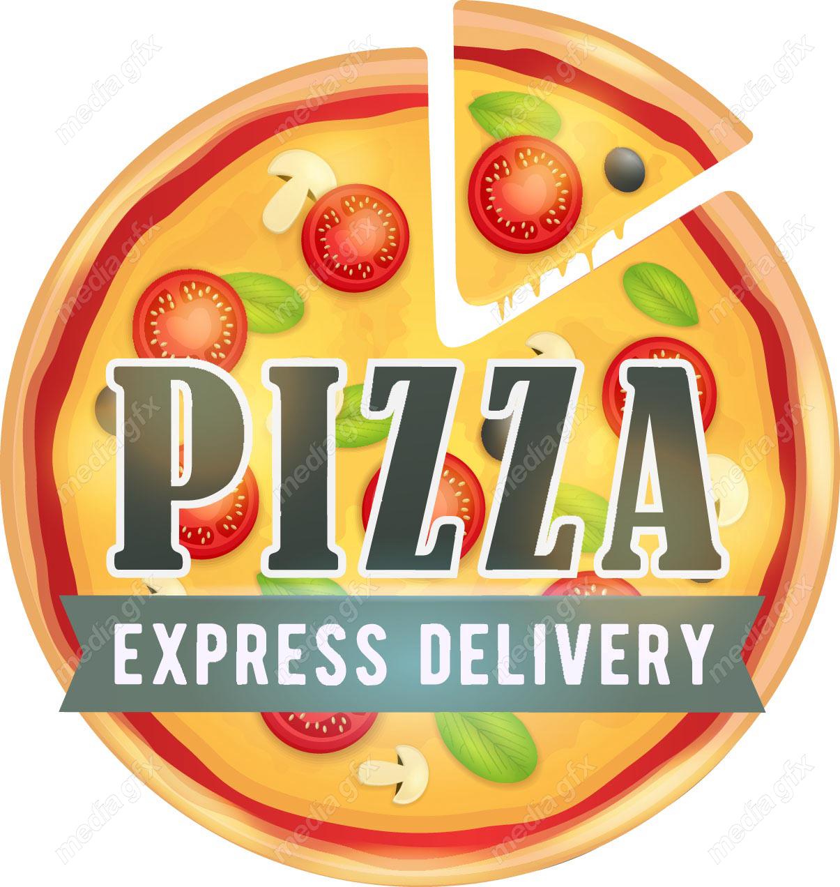 دانلود رایگان وکتور طرح لوگوی پیتزا و فست فود MV004069