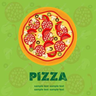 وکتور طرح پیتزای ایتالیایی MV004083