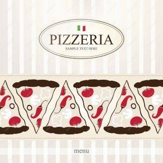 وکتور طرح پیتزای ایتالیایی MV004088