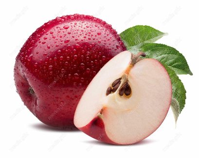 عکس با کیفیت سیب قرمز پس زمینه سفید MJ004155