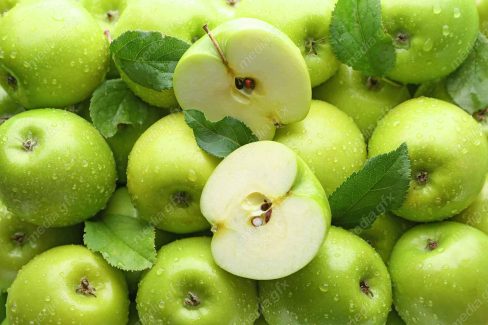 دانلود رایگان عکس با کیفیت پس زمینه سیب سبز MJ004168