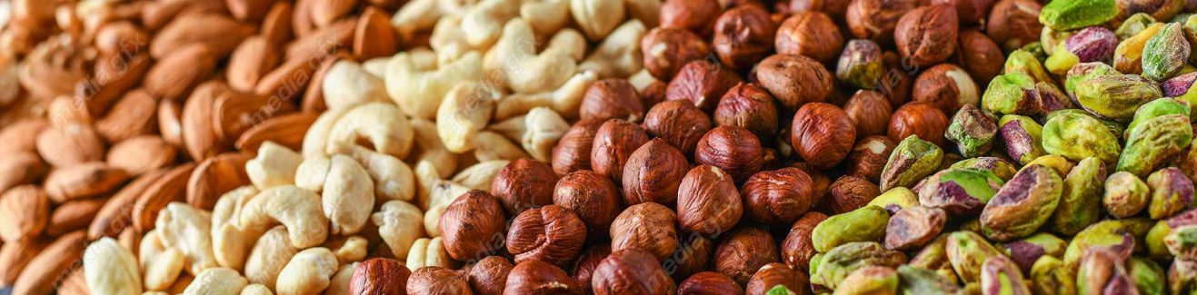 عکس با کیفیت پس زمینه آجیل مغز خام مخلوط MJ004198