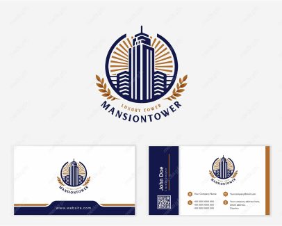 وکتور کارت ویزیت ساختمان املاک و مستغلات MV004234