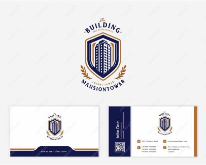 وکتور کارت ویزیت ساختمان املاک و مستغلات MV004235