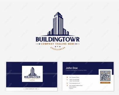 وکتور کارت ویزیت ساختمان املاک و مستغلات MV004237