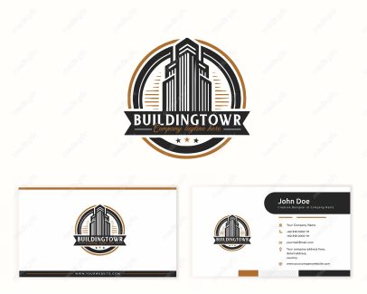 وکتور کارت ویزیت ساختمان املاک و مستغلات MV004238