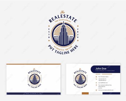 وکتور کارت ویزیت ساختمان املاک و مستغلات MV004240