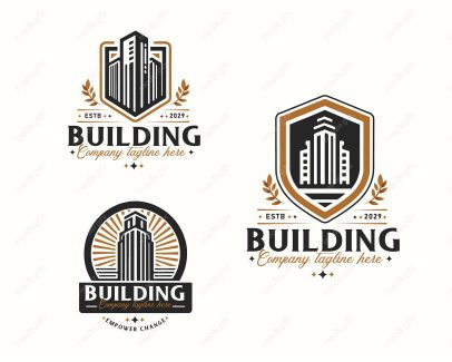 وکتور آرم و لوگوی ساختمان املاک و مستغلات MV004244