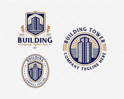 وکتور آرم و لوگوی ساختمان املاک و مستغلات MV004245