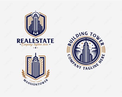 وکتور آرم و لوگوی ساختمان املاک و مستغلات MV004246