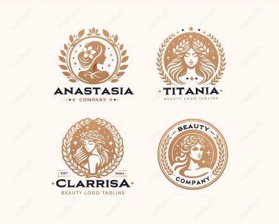 وکتور آرم و لوگوی سالن زیبایی و آرایشی MV004251