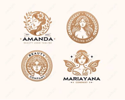 وکتور آرم و لوگوی سالن زیبایی و آرایشی   MV004254