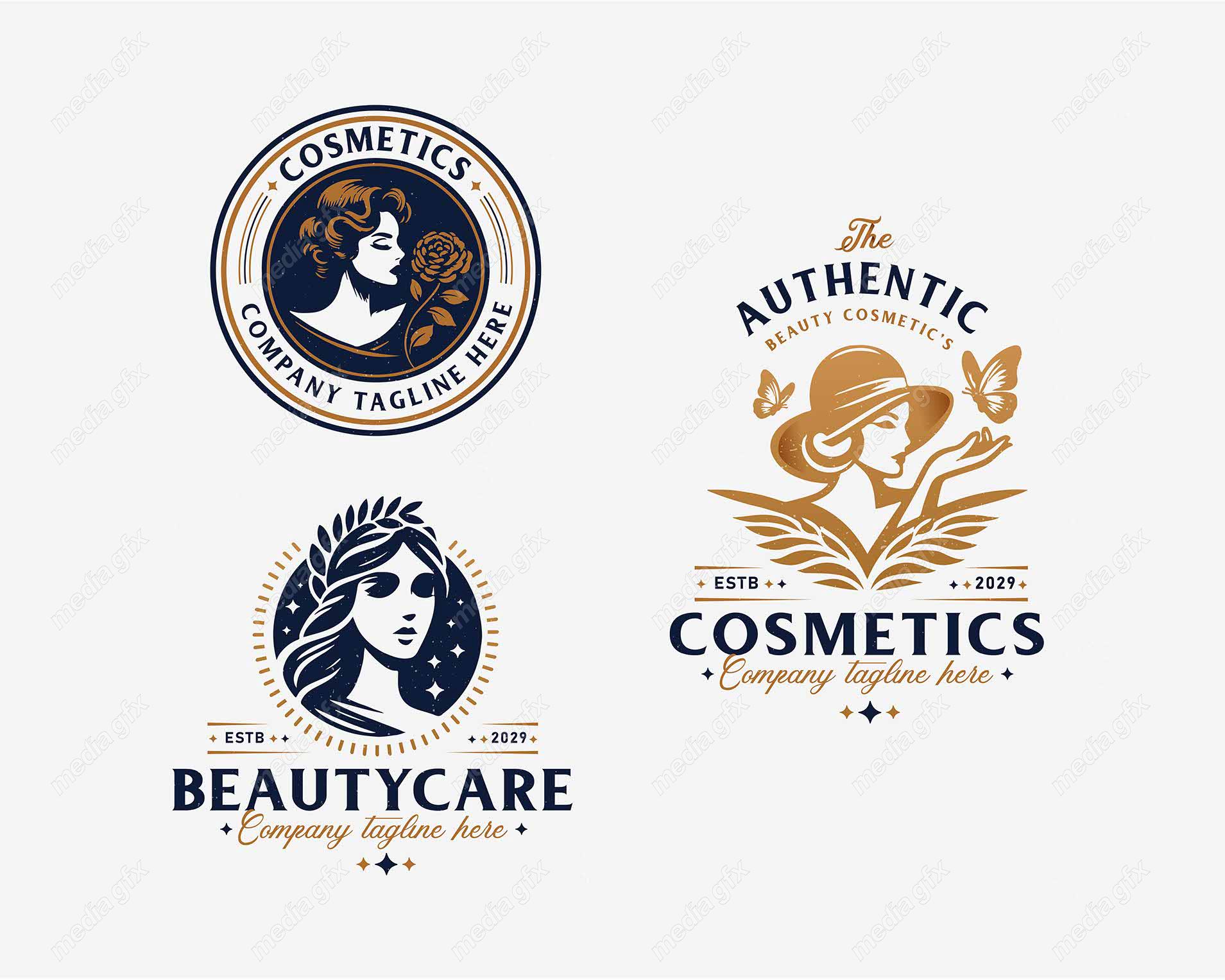 وکتور آرم و لوگوی سالن زیبایی و آرایشی   MV004258