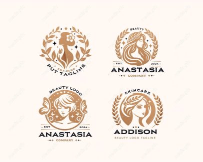 وکتور آرم و لوگوی سالن زیبایی و آرایشی   MV004262