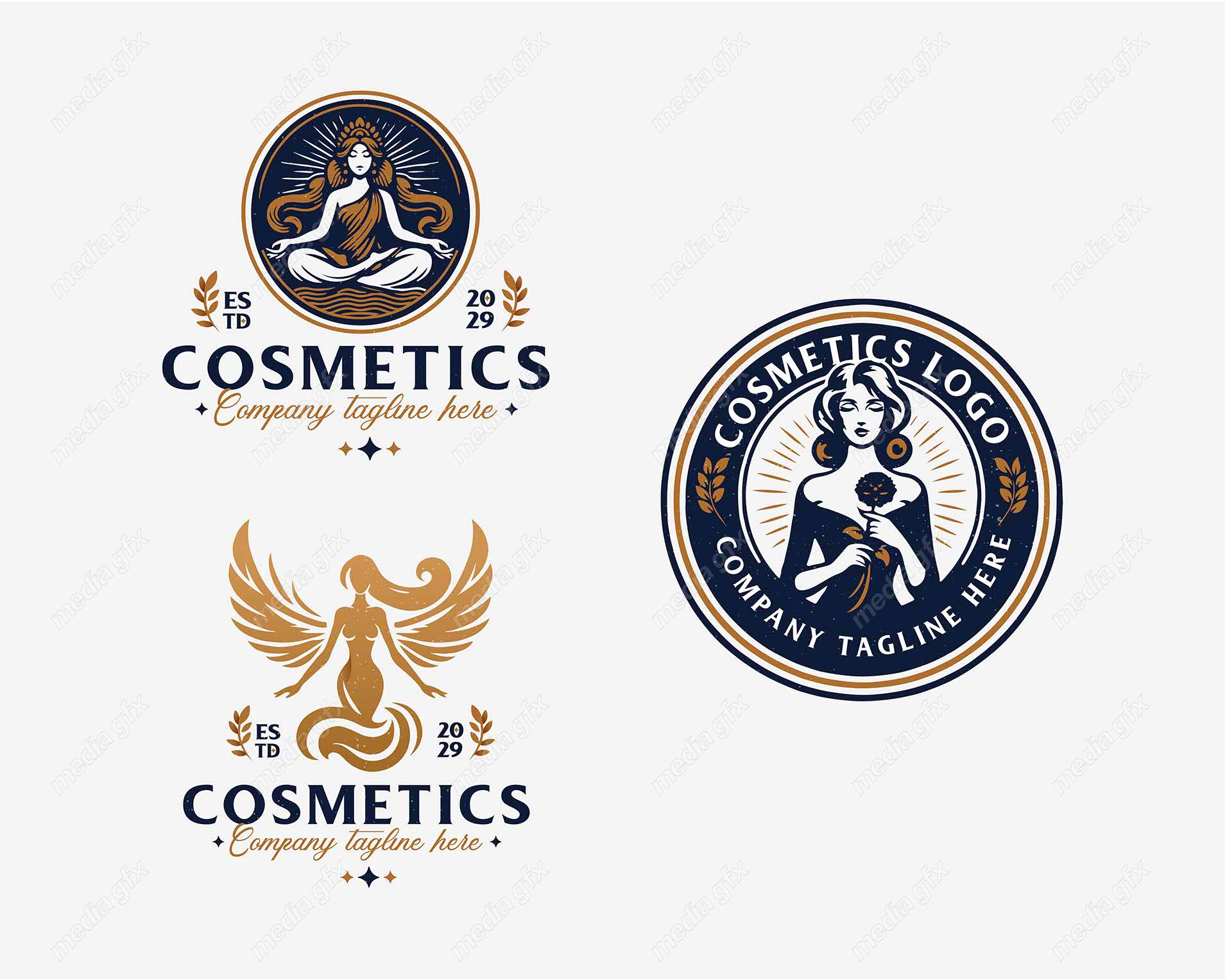 وکتور آرم و لوگوی سالن زیبایی و آرایشی   MV004263