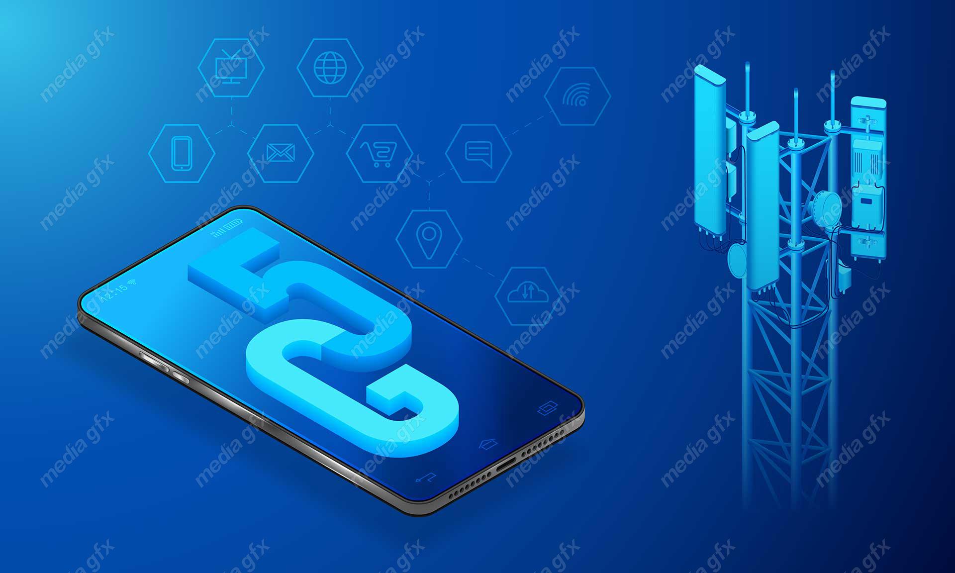 وکتور شبکه ارتباطی 5G MV004271