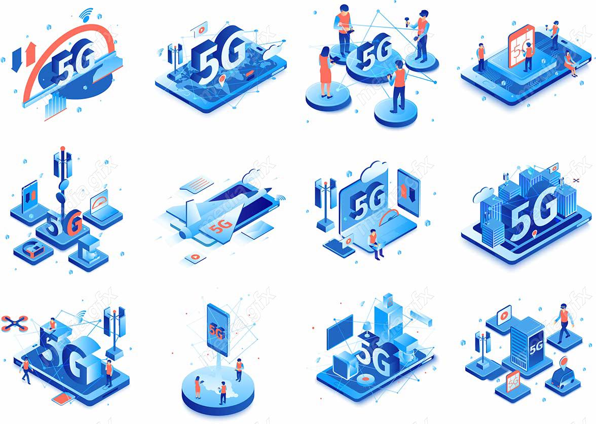 وکتور شبکه ارتباطی 5G MV004272