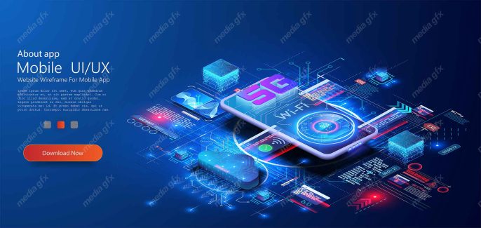 وکتور شبکه ارتباطی 5G MV004283