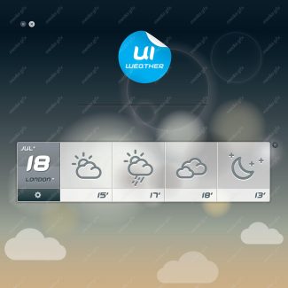 وکتور آیکن و نماد های آب و هوا MV004301