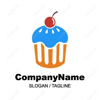 دانلود رایگان وکتور طرح لوگوی شیرینی خامه ای، شیرینی پزی و شیرینی فروشی MV004338